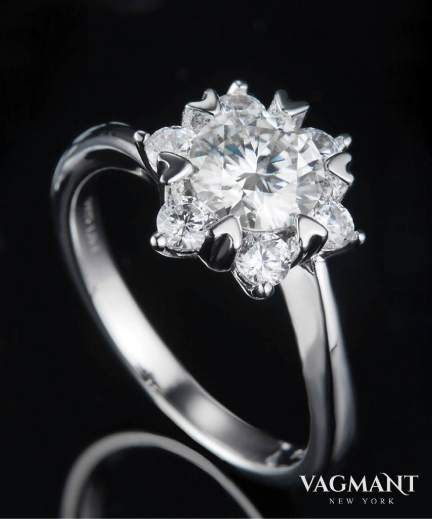 Vagmant® Fleur étoilée Moissanite Ring